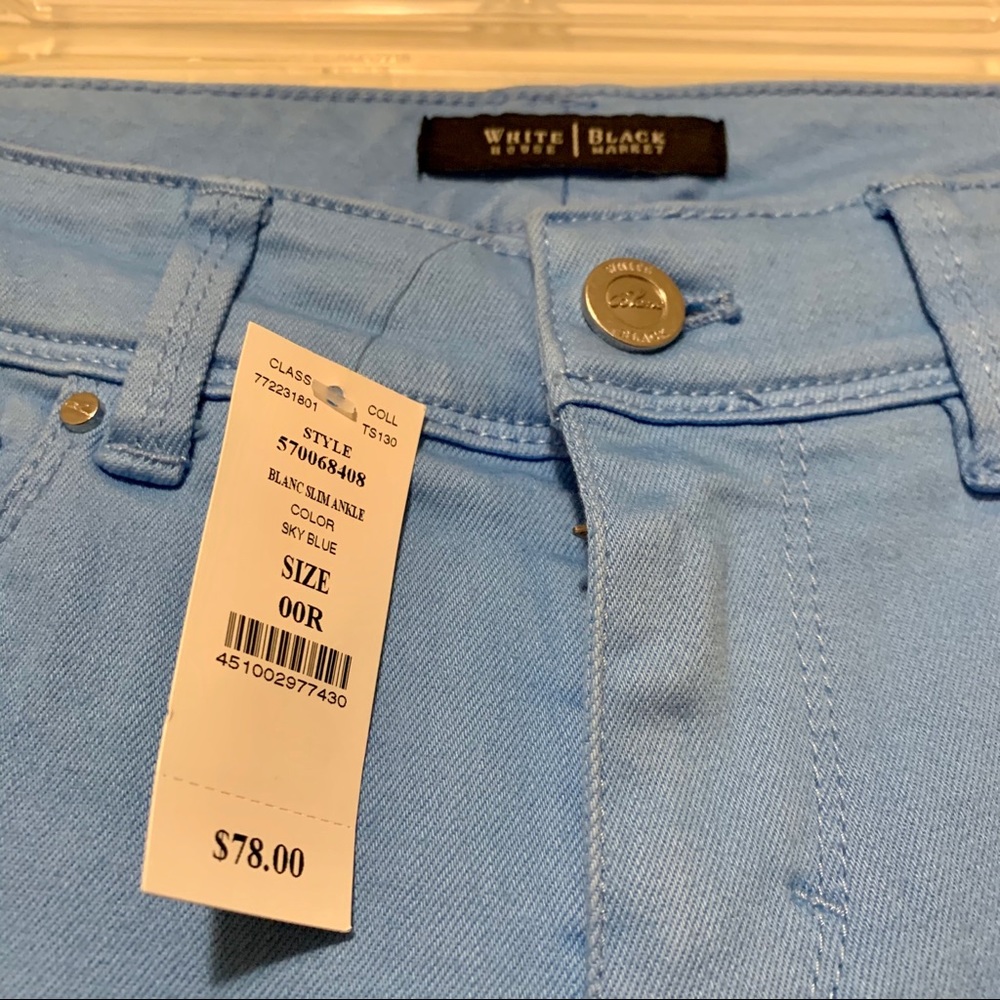 NWT White House Black Market Light Blue Jeans - Picture 3 of 5